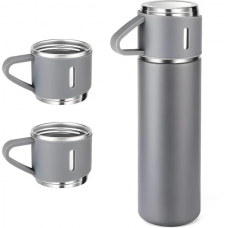 Термос с вакуумной изоляцией + 2 чашки подарочный набор A16 (30)