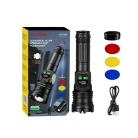 Фонарь аккумуляторный с боковым светом и фильтрами СОВА CB-A280-TG+COB (60)