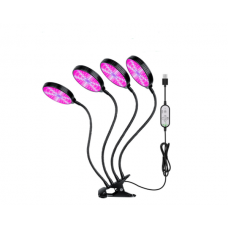 Фитолампа GreenLand R4 USB (4 лампы) круглая No №(27)